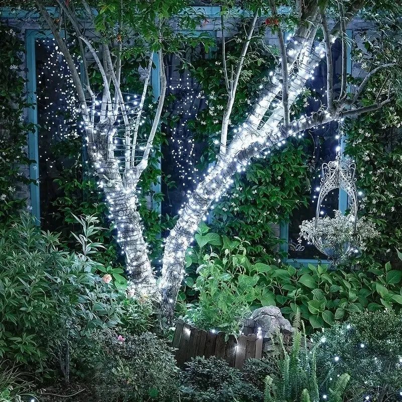 Luces Solares LED 300 LEDs 8 Modos para Navidad y Jardín