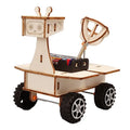 Auto Solar Exploración Lunar Maqueta 3D de Madera Ensamblable para Niños