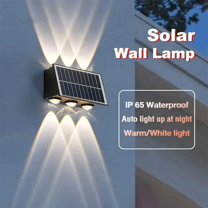 Aplique Solar LED de Pared para Exteriores IP65