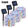 Guirnalda Solar LED Festoon para Navidad y Jardín 7M-102M