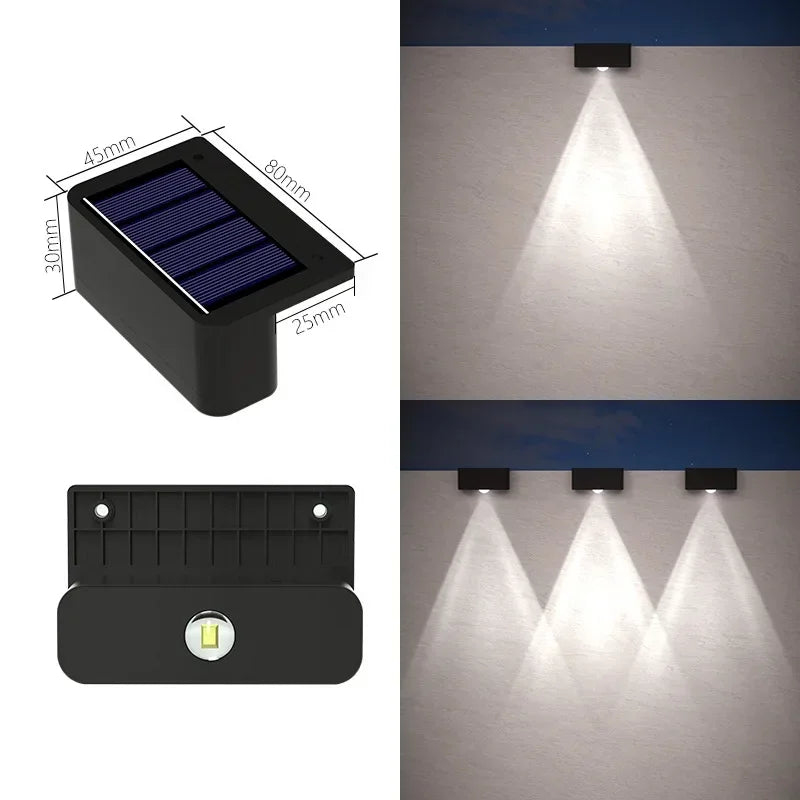 Luces Solares de Pared para Jardín y Escaleras IP65