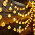 Luces Solares Hadas 5m 20LED Luz Cálida Resistente al Agua Decoración Jardín y Navidad