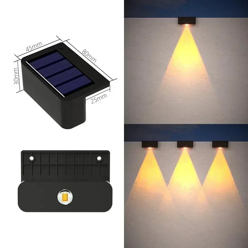 Luces Solares de Pared para Jardín y Escaleras IP65
