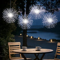 Luces Solares Fuegos Artificiales 240/450 LED 8 Modos para Jardín y Decoración Navideña