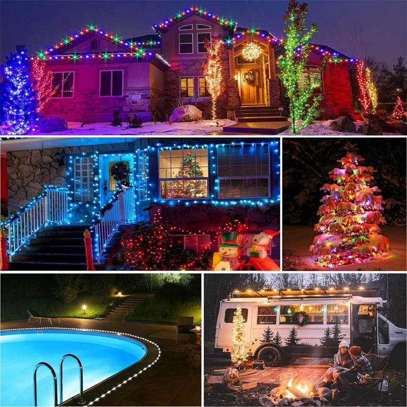 Luces Solares RGBIC Dreamcolor con Control Remoto y App 6M-20M