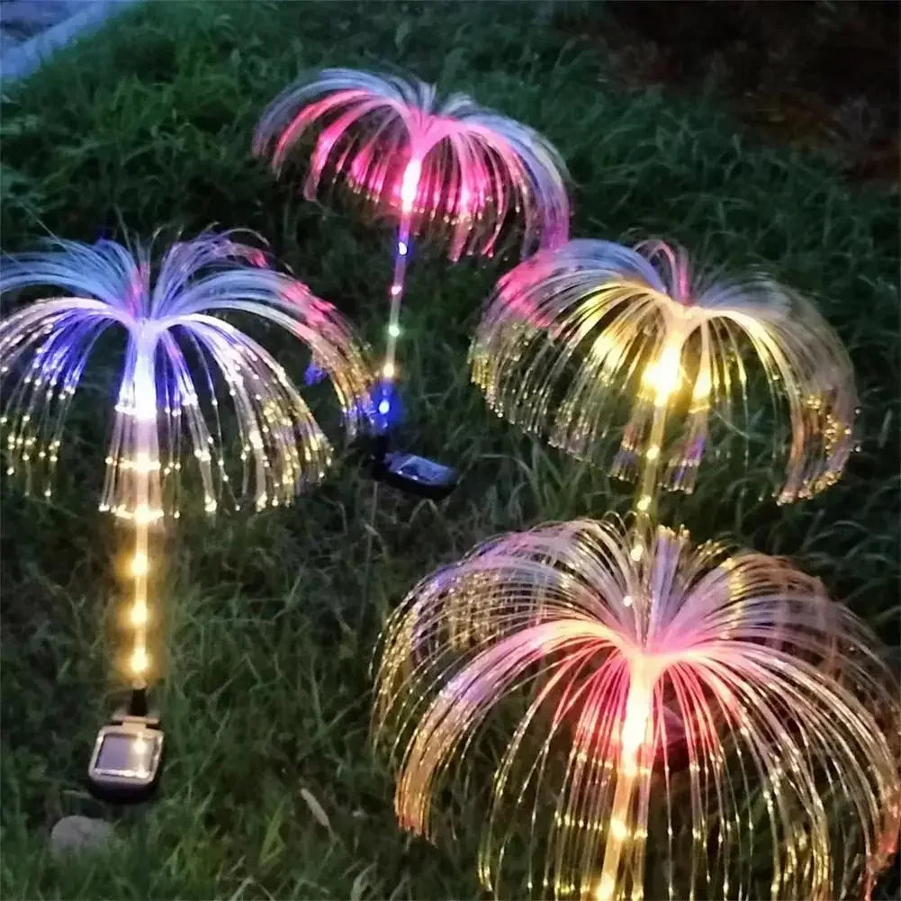 Lámpara Solar Medusa para Jardín Resistente al Agua Decoración Navideña Exterior
