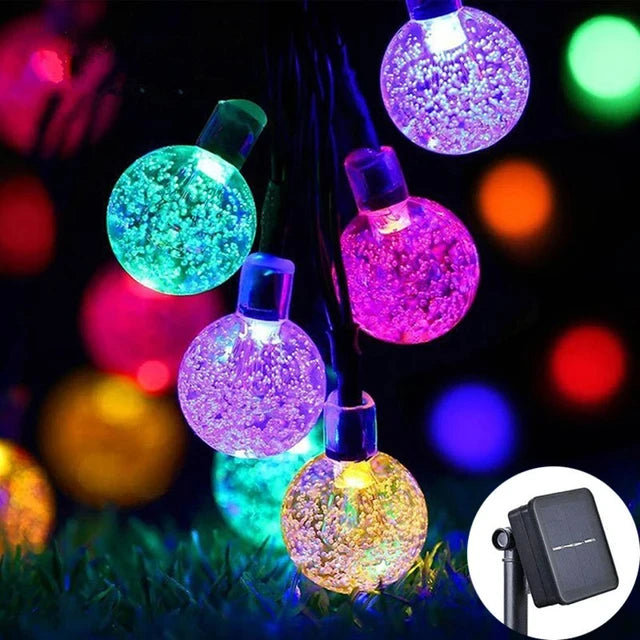 Luces Solares Globo 4 Colores IP65 8 Modos para Bodas y Jardín