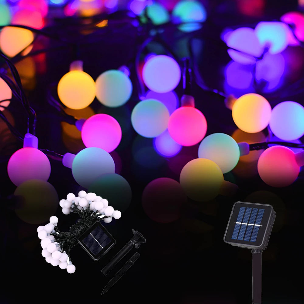 Luces Solares de Flores Hadas IP65 5M-22M para Jardín y Navidad