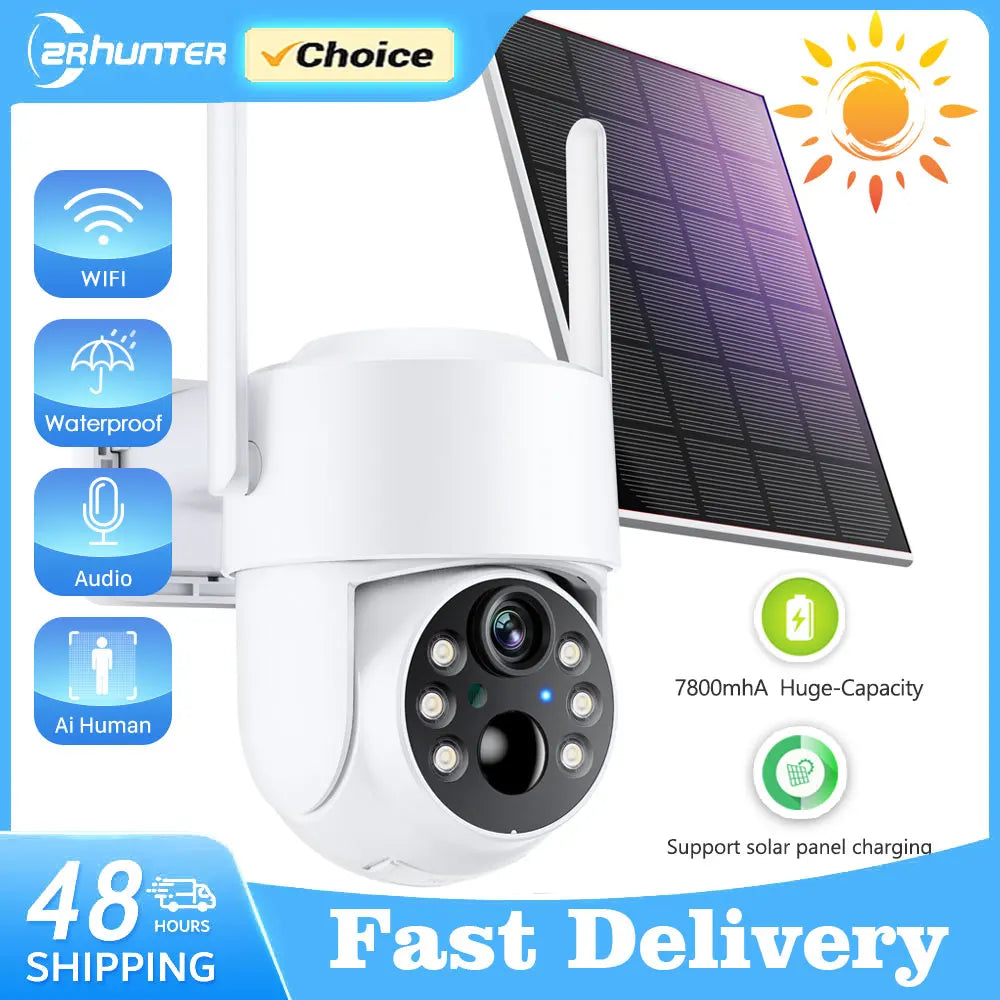 Cámara Solar PTZ 4MP WiFi con Batería Integrada y App iCsee