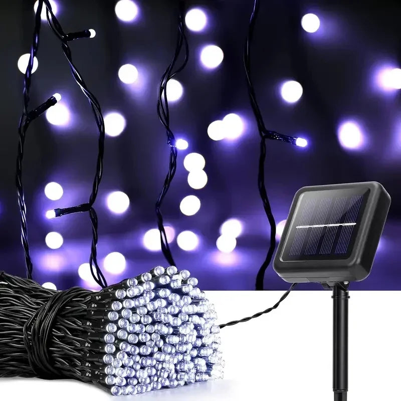 Luces Solares LED 300 LEDs 8 Modos para Navidad y Jardín