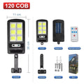 Reflector Solar LED con Sensor de Movimiento y Control Remoto