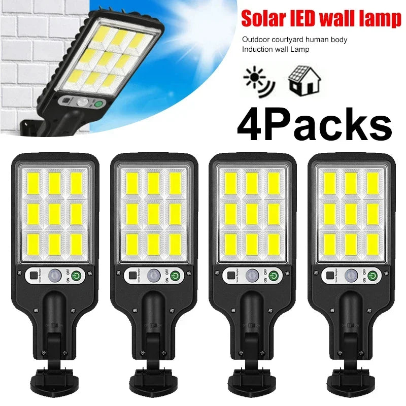 Lámpara Solar LED con Sensor de Movimiento IP65