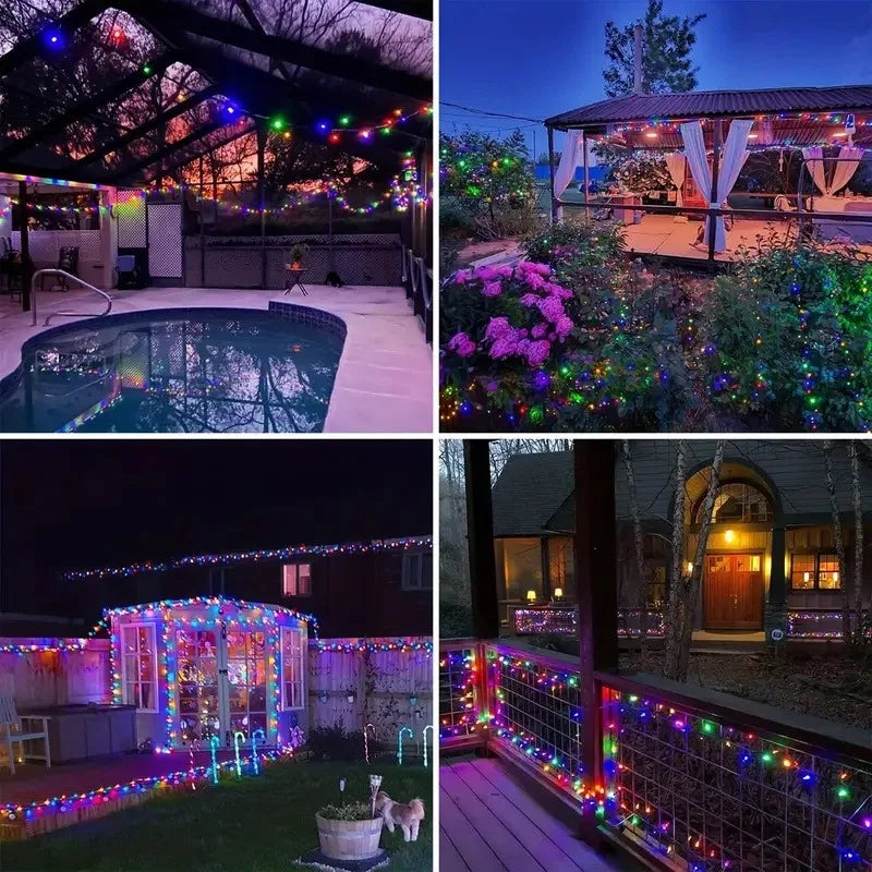 Luces Solares LED 300 LEDs 8 Modos para Navidad y Jardín