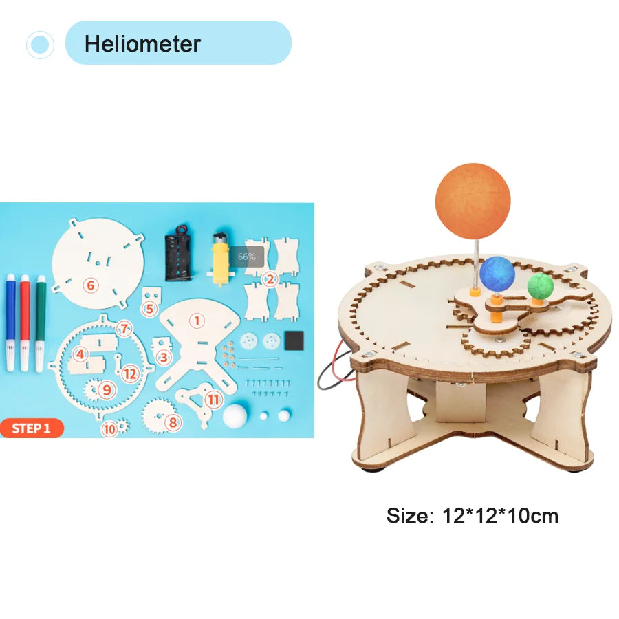 Kit Modelos Científicos DIY Experimento Físico Juguete Educativo Ensamblable para Niños