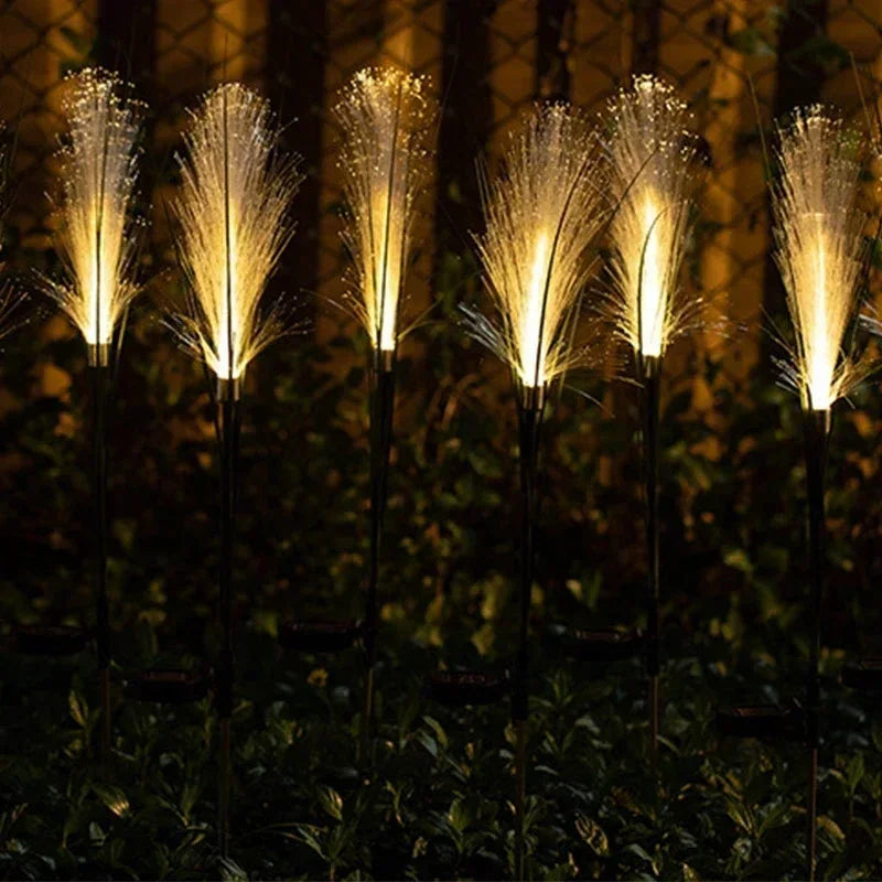 Lámpara Solar de Caña LED para Jardín y Césped Decoración Navideña