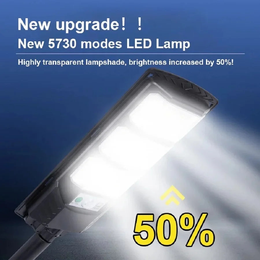 Lámpara Solar LED Exterior con Sensor y Control Remoto