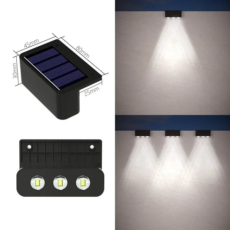 Luces Solares de Pared para Jardín y Escaleras IP65