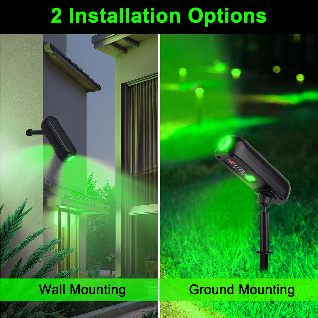 Set 4 Focos Solares LED para Árboles, Caminos y Jardín IP65