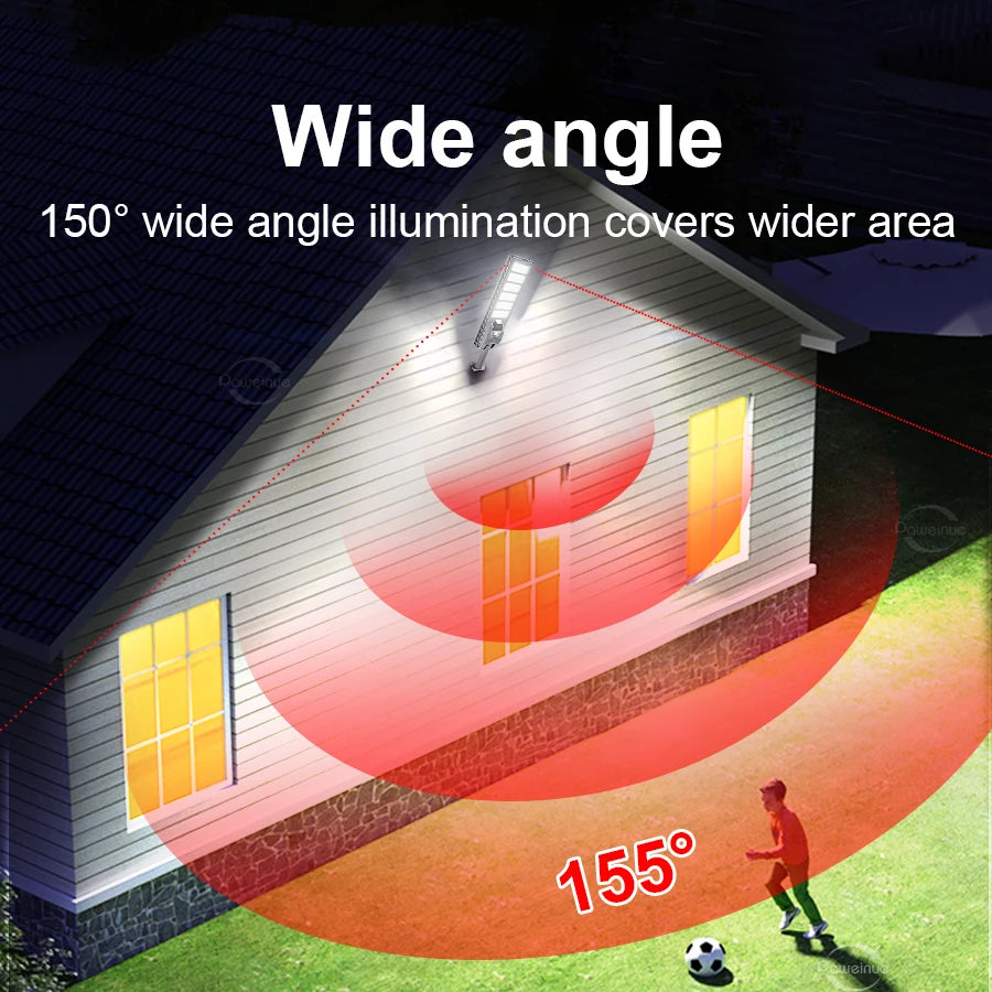 Reflector Solar LED con Sensor de Movimiento y Control Remoto