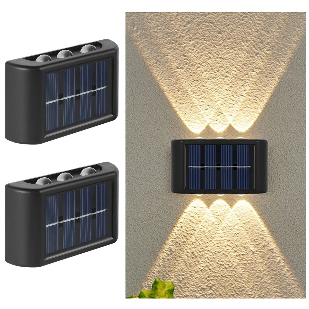 Aplique Solar LED de Pared con Encendido Automático