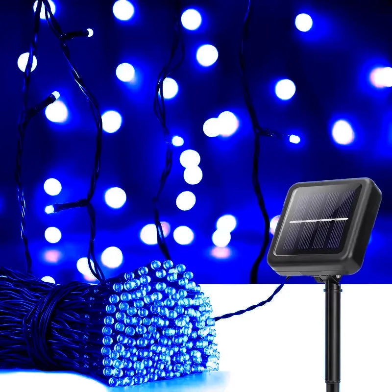 Luces Solares LED 300 LEDs 8 Modos para Navidad y Jardín