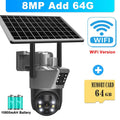 Cámara Solar CCTV 4K WiFi con Doble Lente PTZ para Exterior