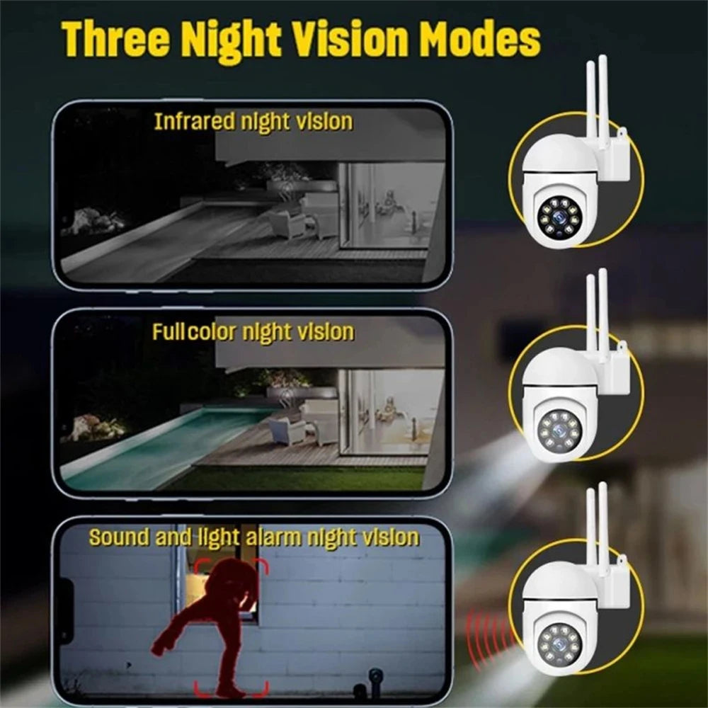 Cámara de Vigilancia PTZ 8MP 4K con Zoom 4X y Seguimiento Automático