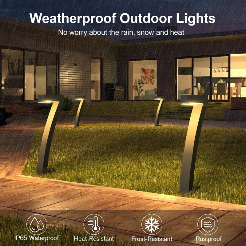 Set de 4 u 8 Luces LED Solares para Jardín y Caminos IP65