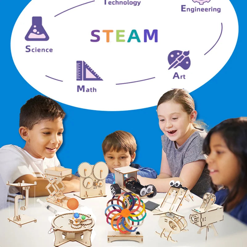 Kit Modelos Científicos DIY Experimento Físico Juguete Educativo Ensamblable para Niños