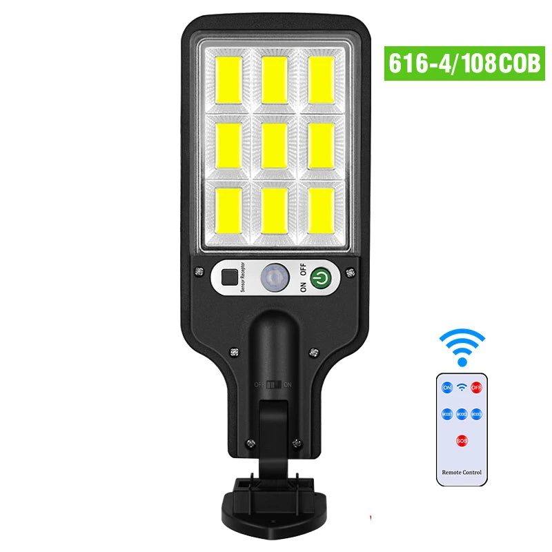 Lámpara Solar LED con Sensor de Movimiento IP65