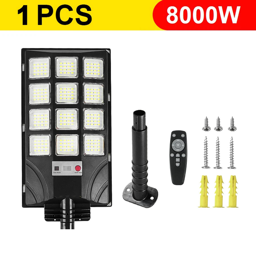 Lámpara Solar LED Exterior con Sensor y Control Remoto