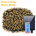 Guirnalda Solar LED Carga Rápida con Control Remoto 10M-100M IP65