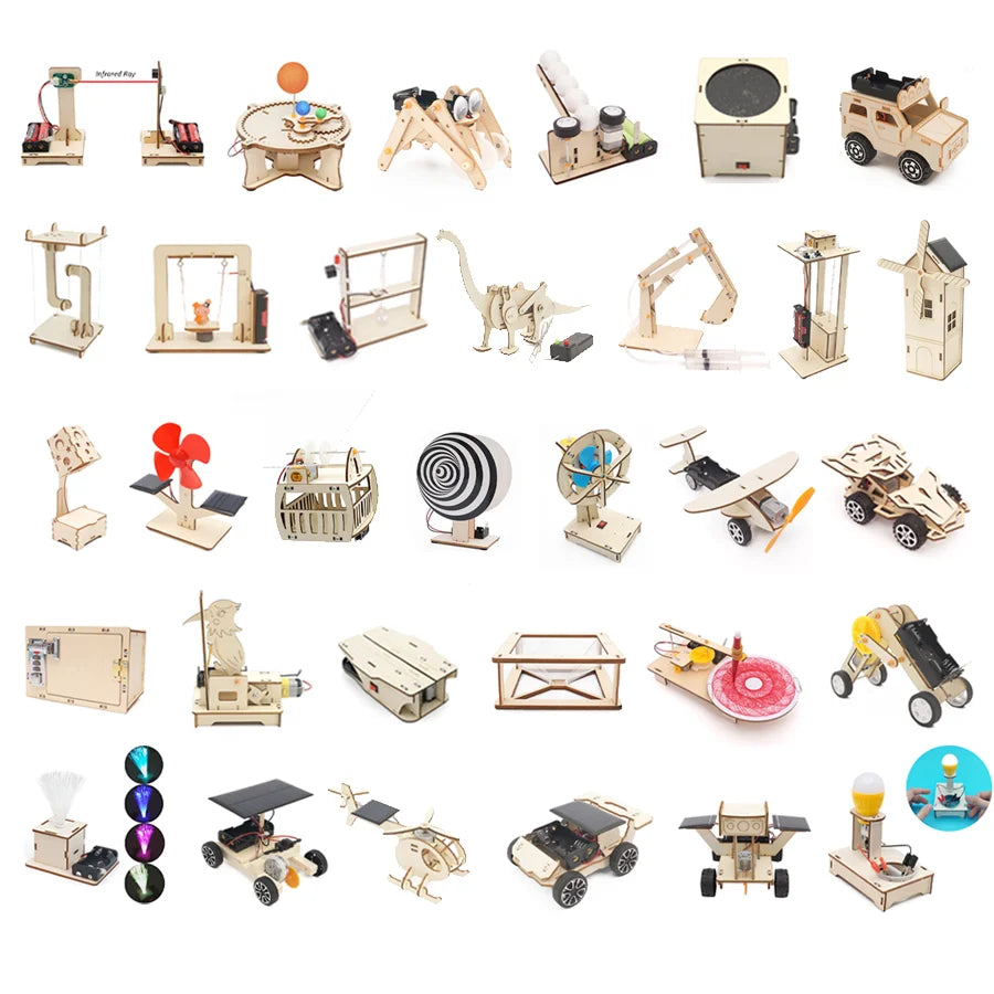Kit Modelos Científicos DIY Experimento Físico Juguete Educativo Ensamblable para Niños