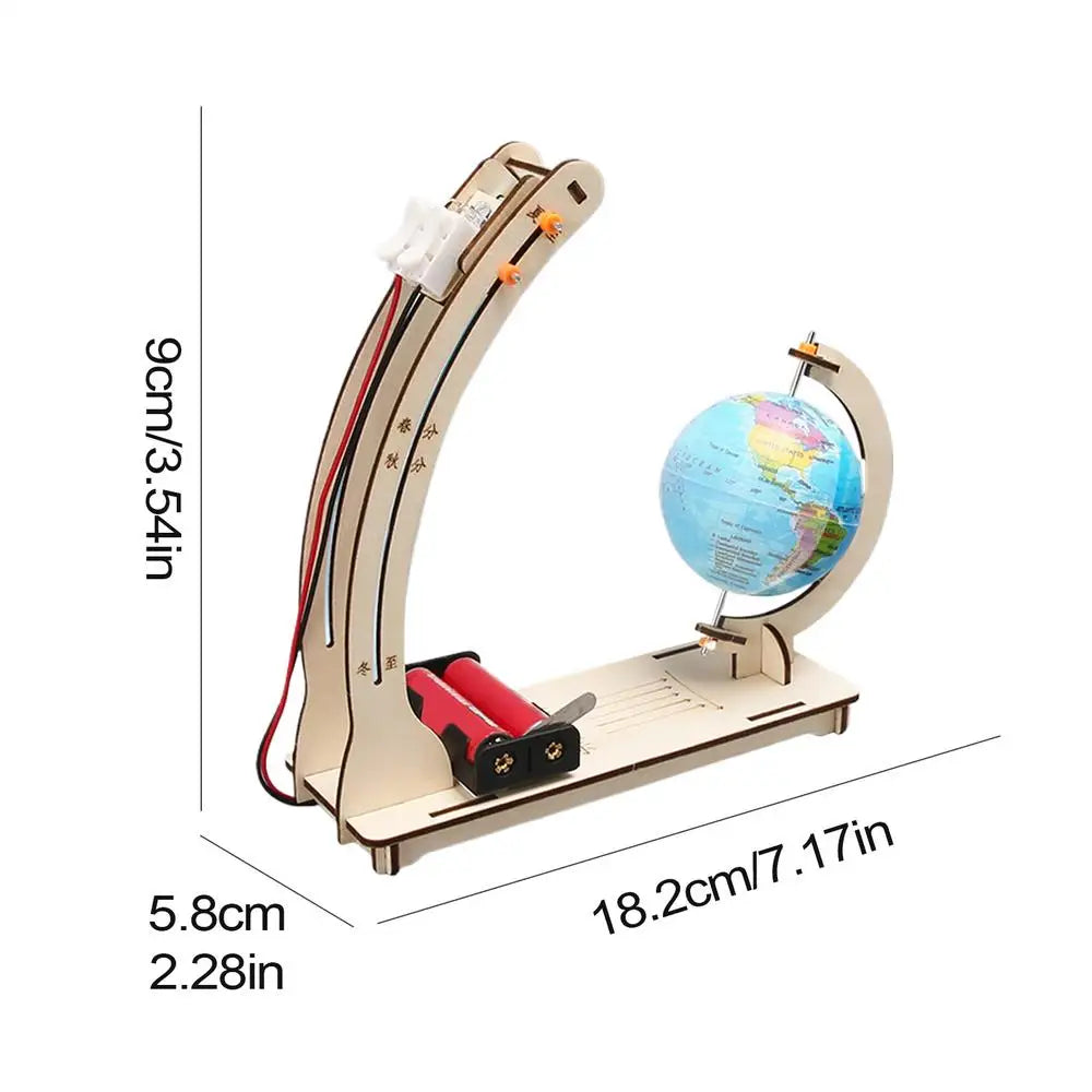 Kit Modelos Científicos Satélite Cohete y Maqueta de Madera para Niños