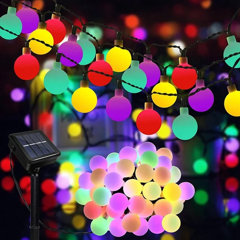Luces Solares de Flores Hadas IP65 5M-22M para Jardín y Navidad