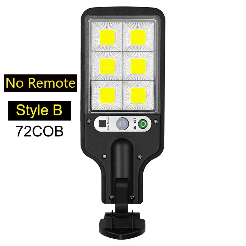 Lámpara Solar LED con Sensor de Movimiento IP65