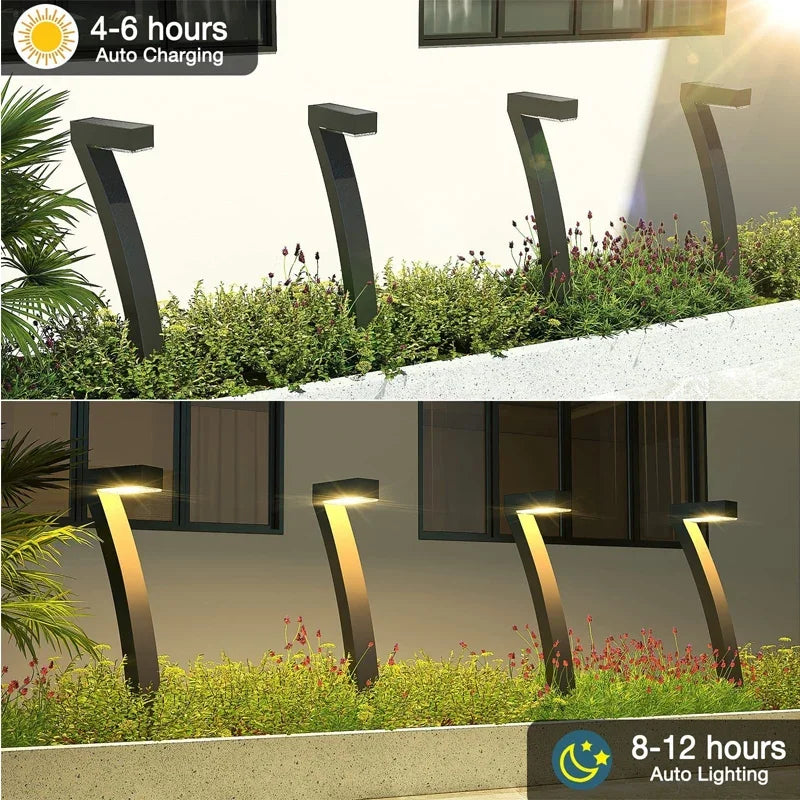 Set de 4 u 8 Luces LED Solares para Jardín y Caminos IP65