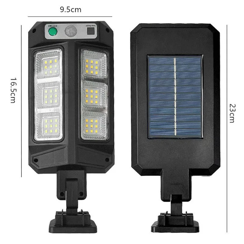 Farol Solar LED con Sensor de Movimiento y 3 Modos para Jardín y Caminos