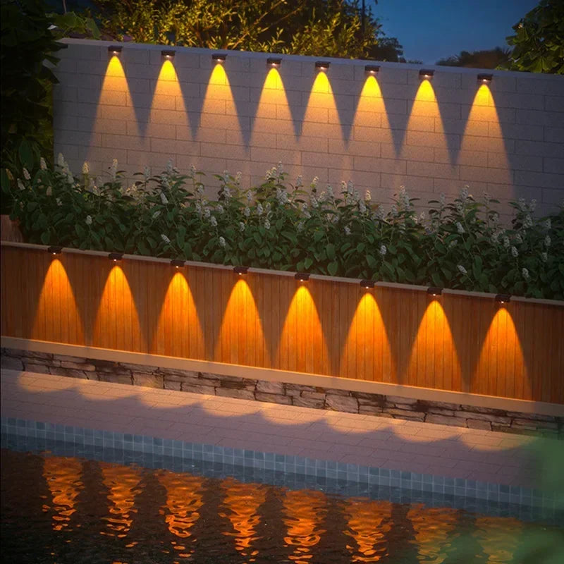 Luces Solares de Pared para Jardín y Escaleras IP65