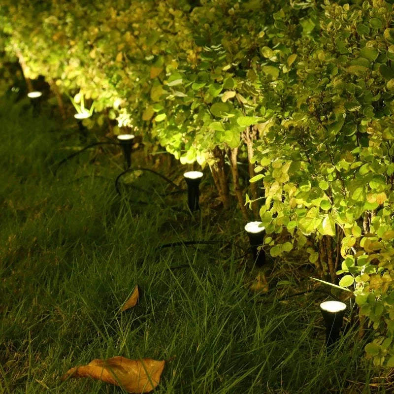 Set 10 en 1 Luces Solares RGB para Césped y Jardín IP65 Multicolor