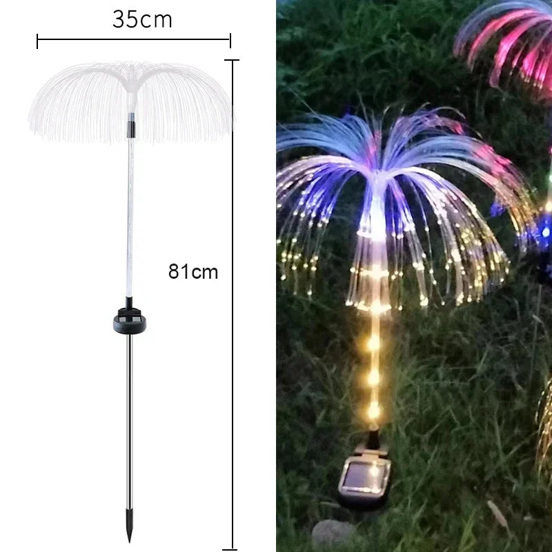 Lámpara Solar Medusa para Jardín Resistente al Agua Decoración Navideña Exterior