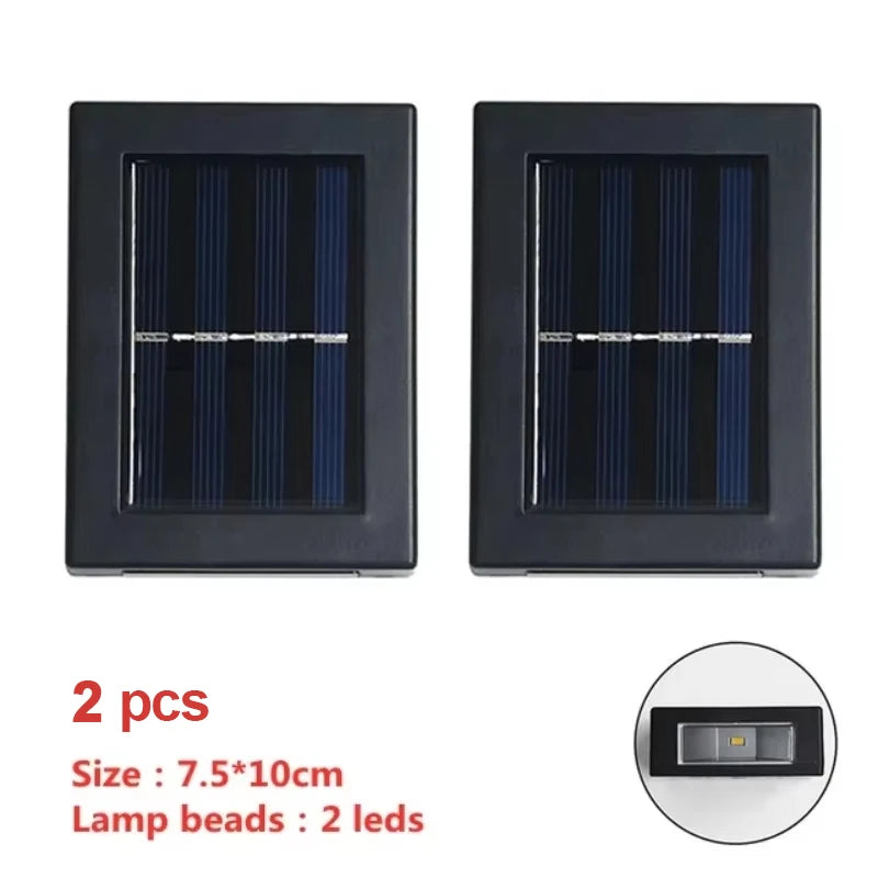 Aplique Solar LED de Pared Exterior IP65