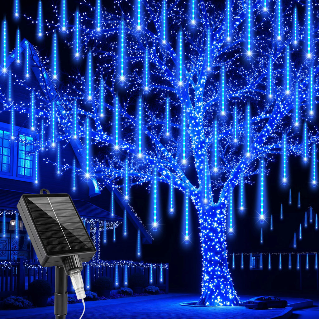 Luces Solares Lluvia de Meteoros LED para Árbol de Navidad Bodas y Jardín
