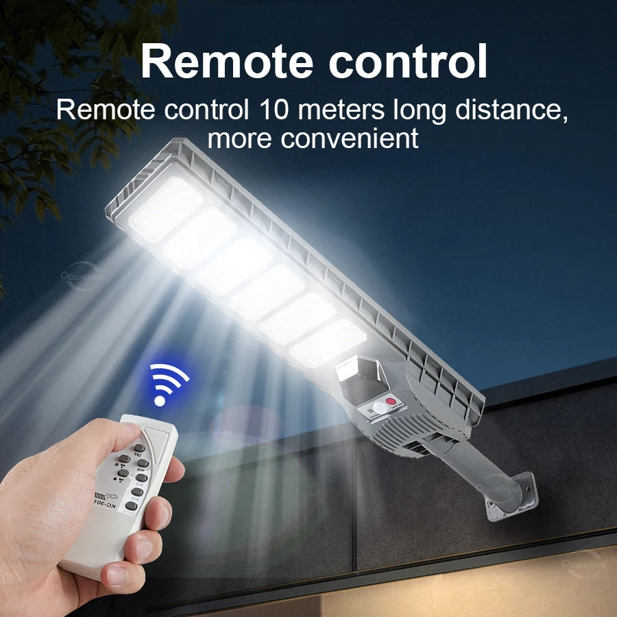 Reflector Solar LED con Sensor de Movimiento y Control Remoto