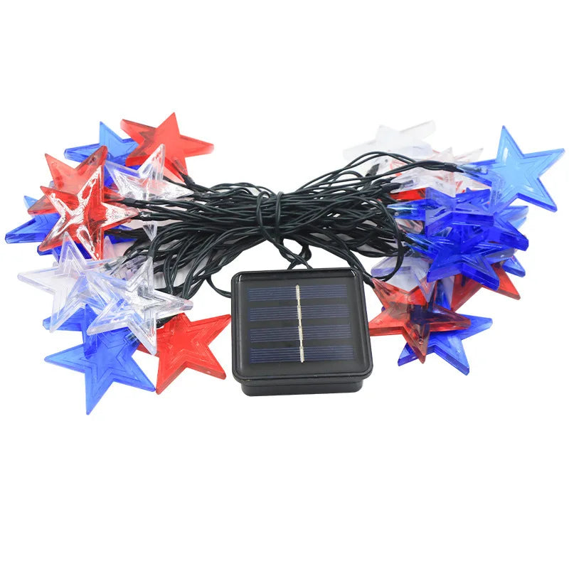 Luces Solares de Estrellas LED 8 Modos para Patio y Navidad