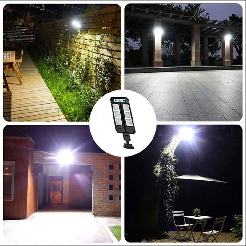 Farol Solar LED con Sensor de Movimiento y 3 Modos para Jardín y Caminos
