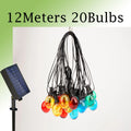 Luces Solares G40 RGB IP44 para Fiestas Bodas y Jardín 7.5M-21M