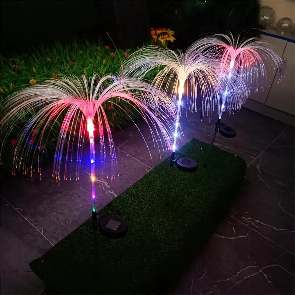 Lámpara Solar Medusa para Jardín Resistente al Agua Decoración Navideña Exterior
