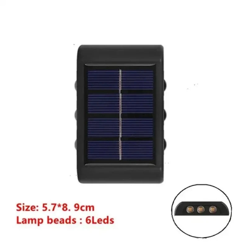 Aplique Solar LED de Pared Exterior IP65