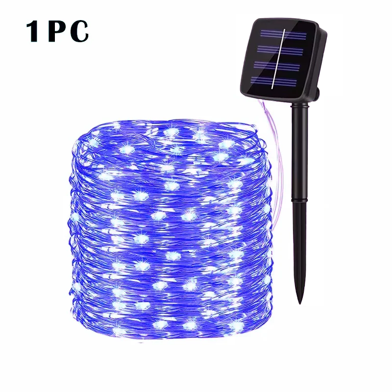 Guirnalda Solar LED Exterior 7M-32M con Tecnología de Carga Rápida